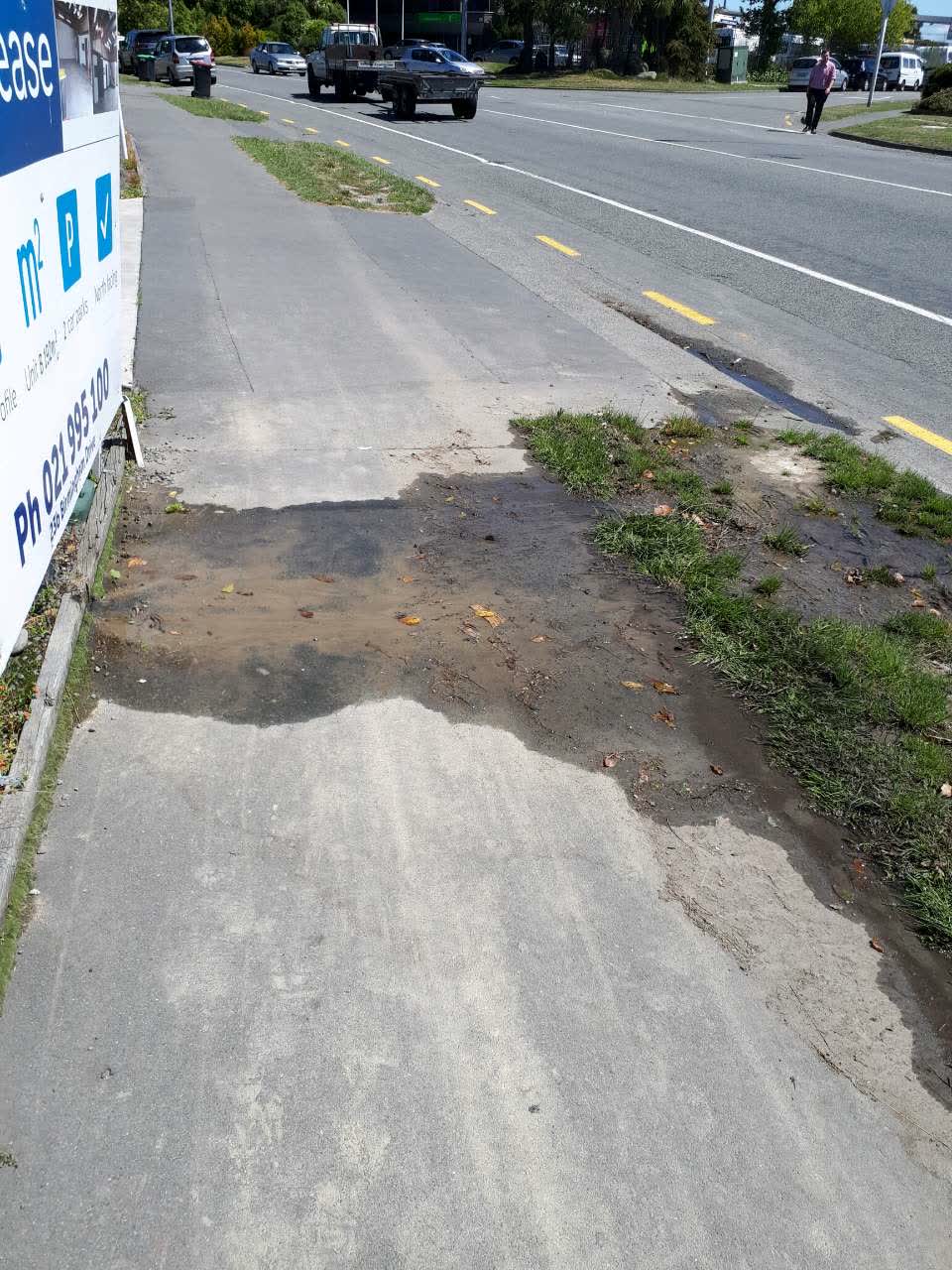 The photograph attached to this roading/streets report