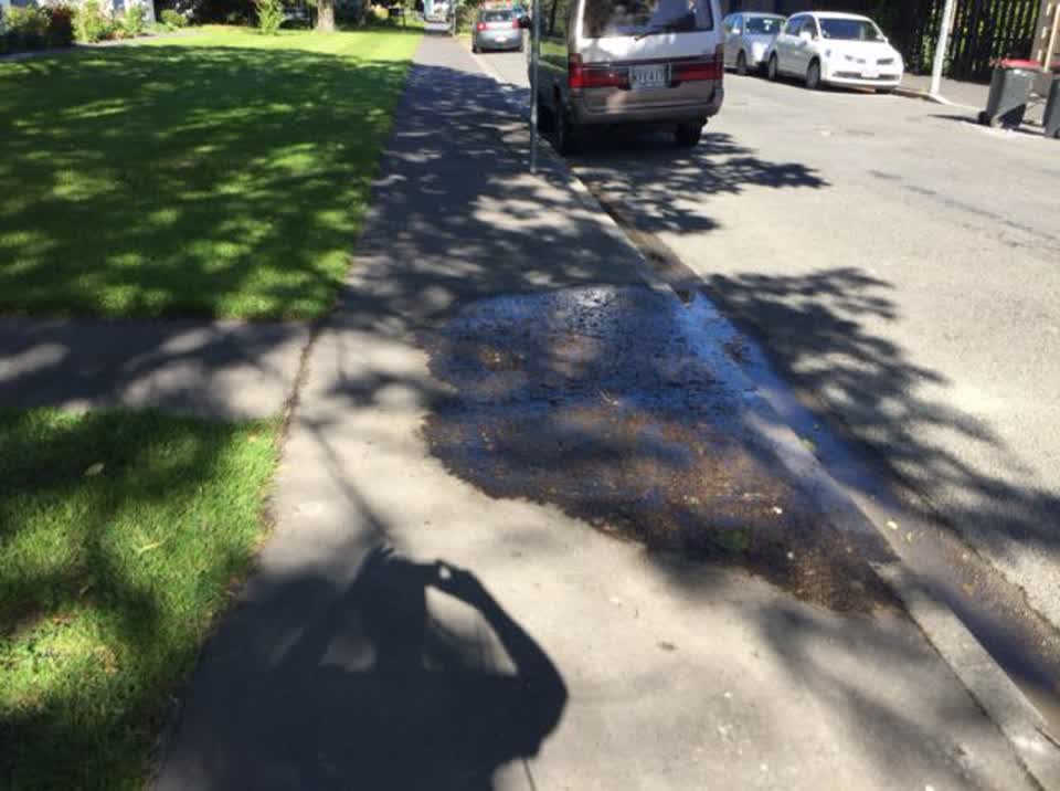 The photograph attached to this wastewater/stormwater report