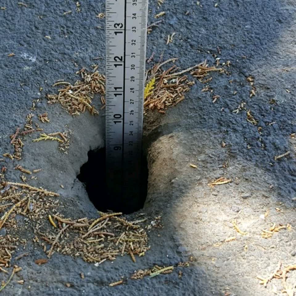 The photograph attached to this roading/streets report