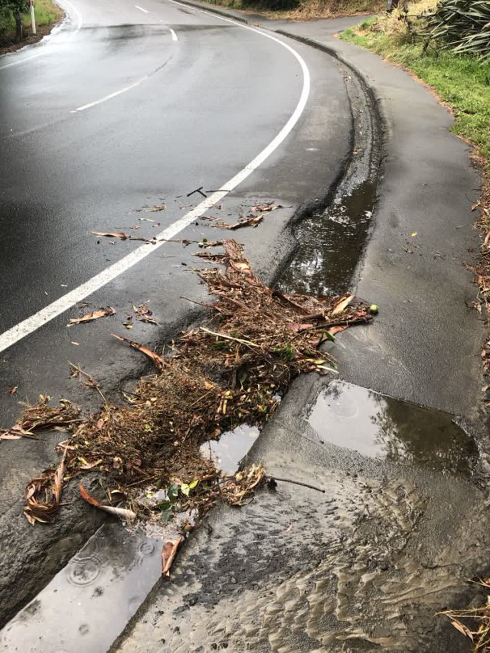 The photograph attached to this flooding report