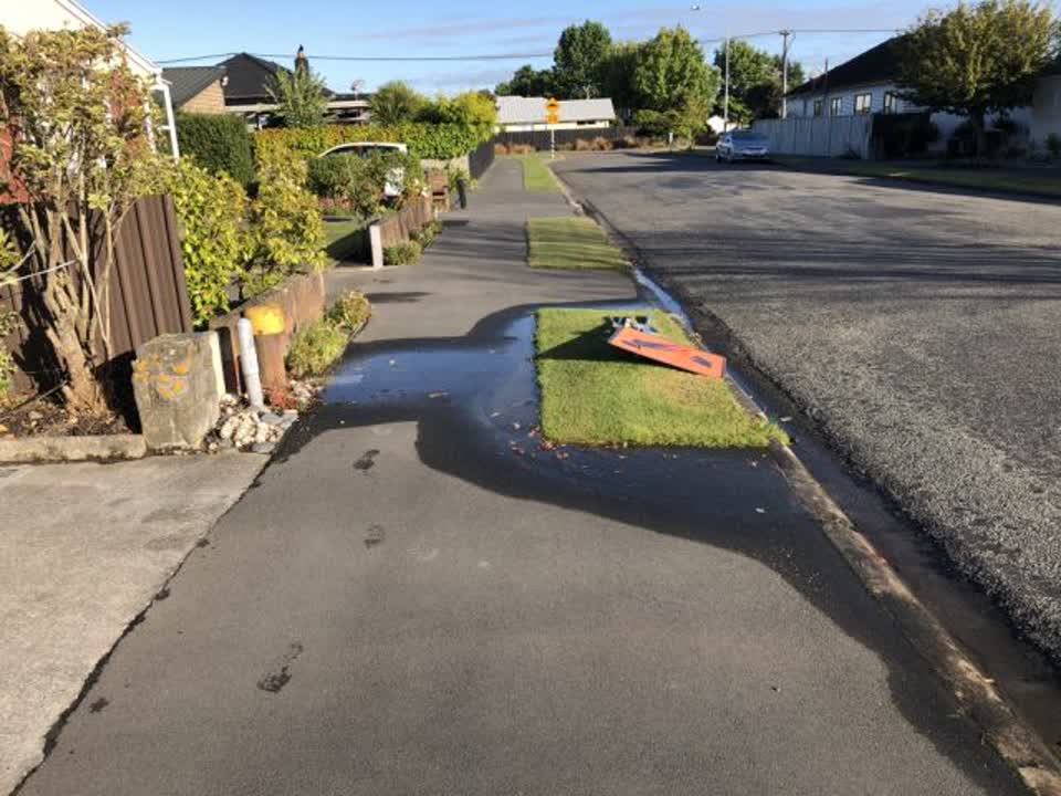 The photograph attached to this wastewater/stormwater report