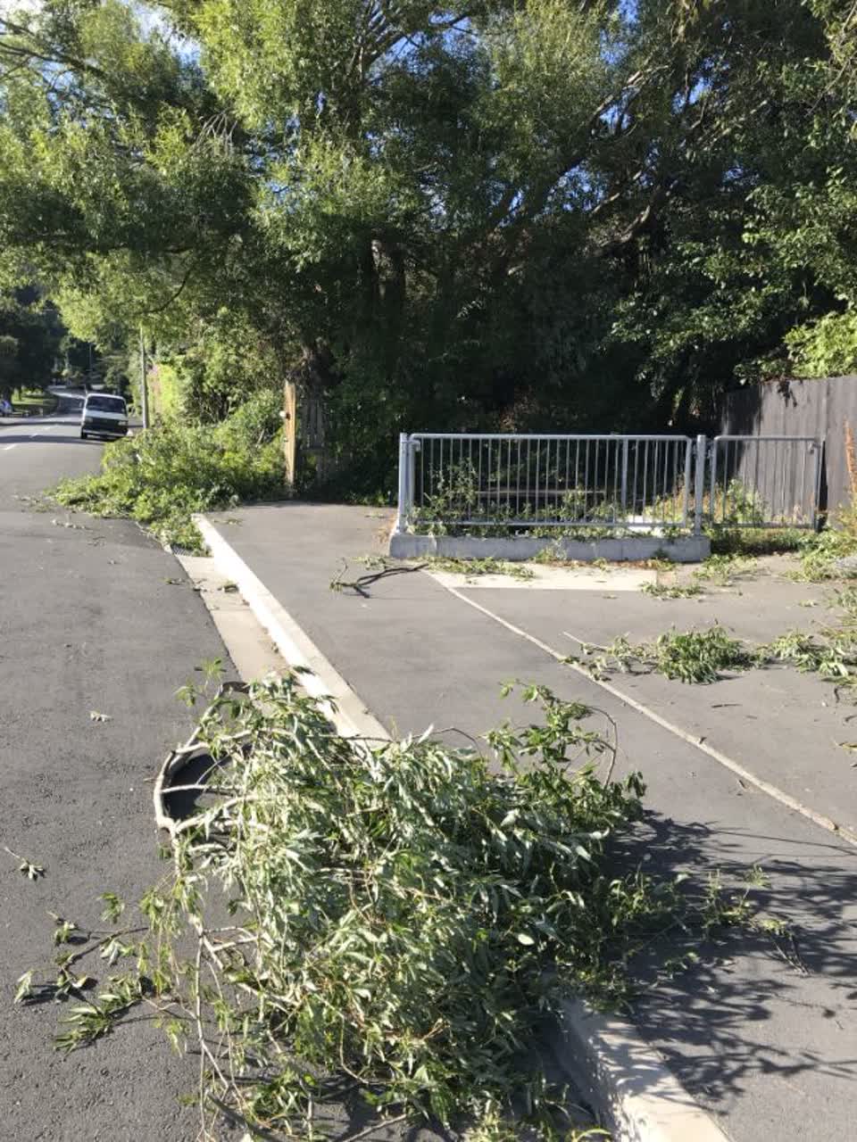 The photograph attached to this roading/streets report