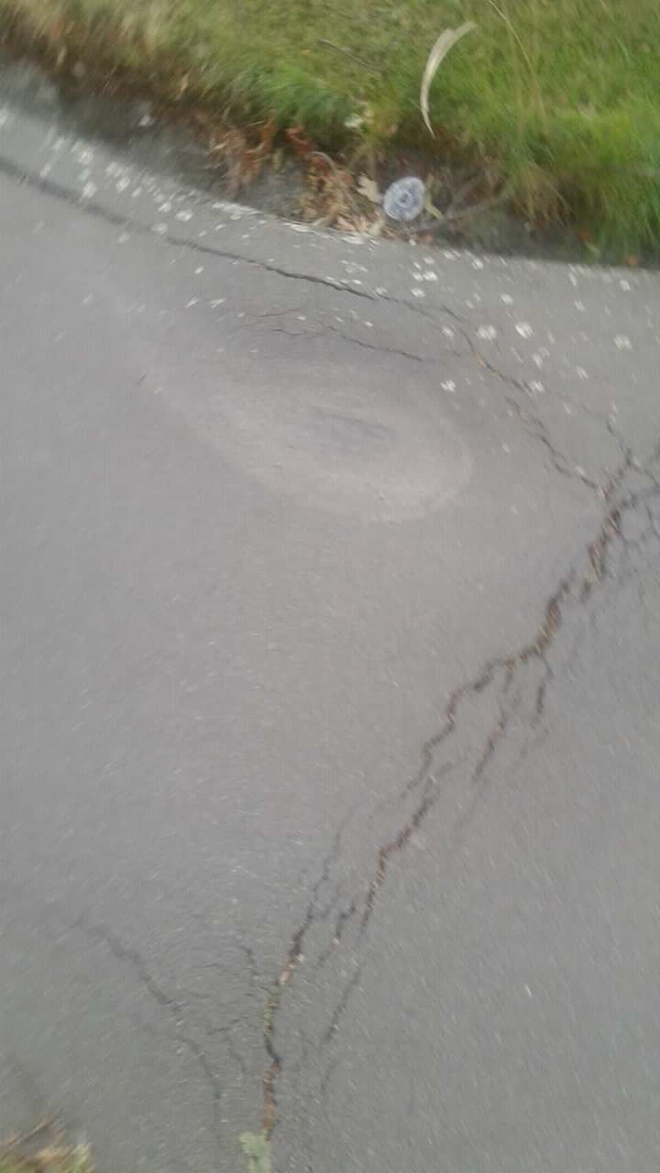 The photograph attached to this roading/streets report