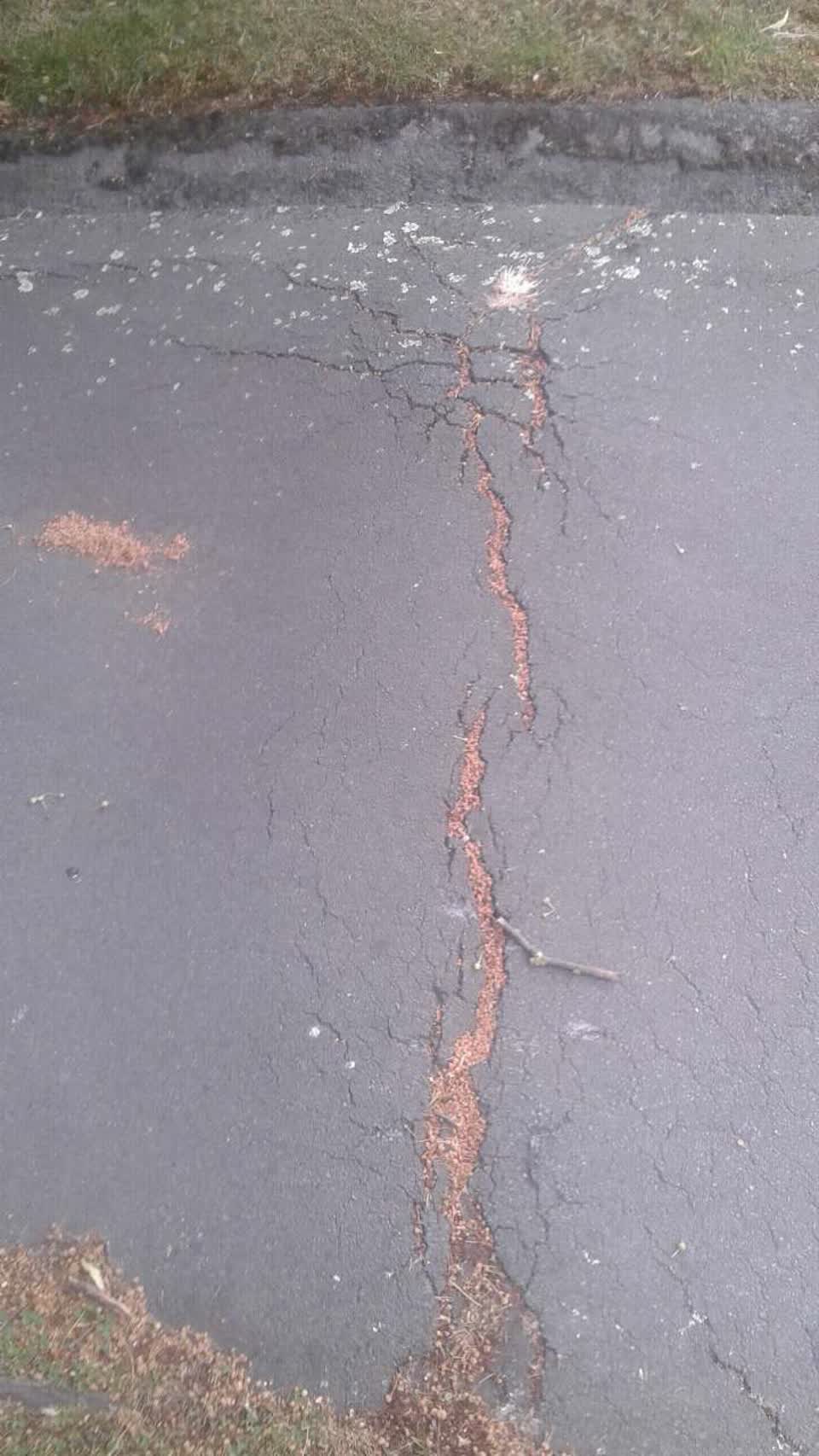 The photograph attached to this roading/streets report