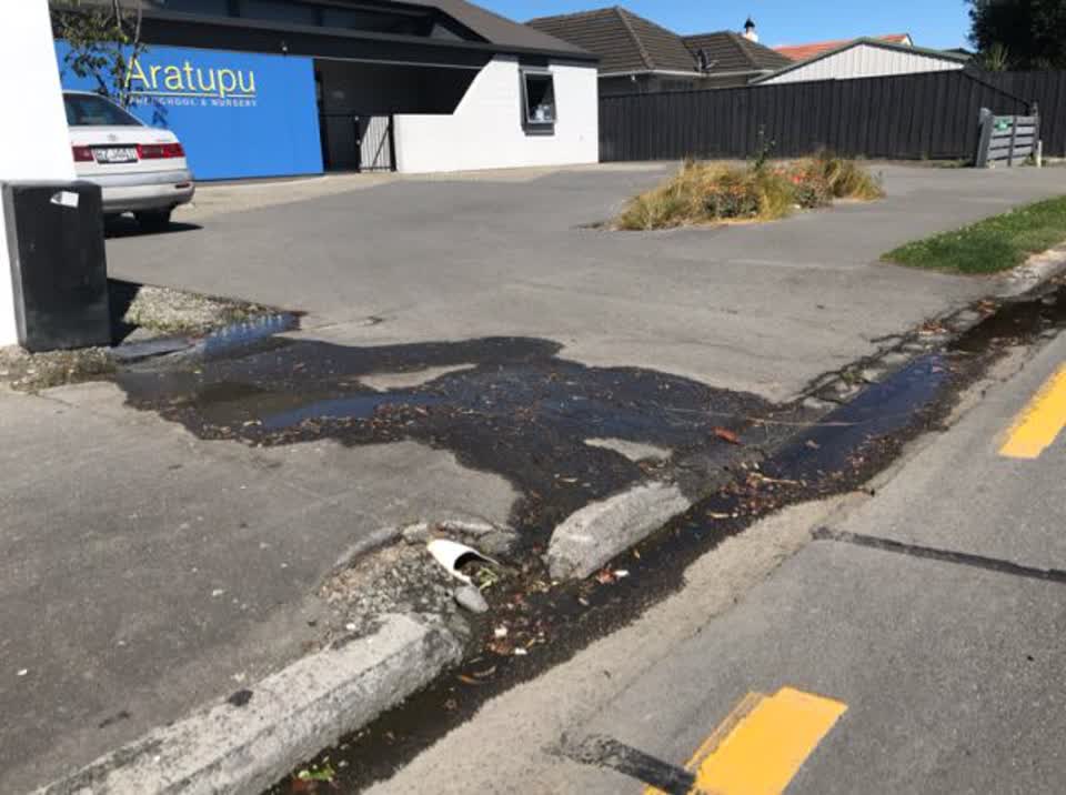 The photograph attached to this water supply report