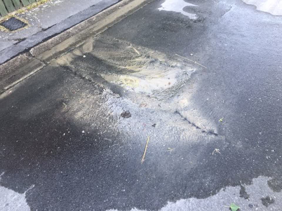 The photograph attached to this water supply report