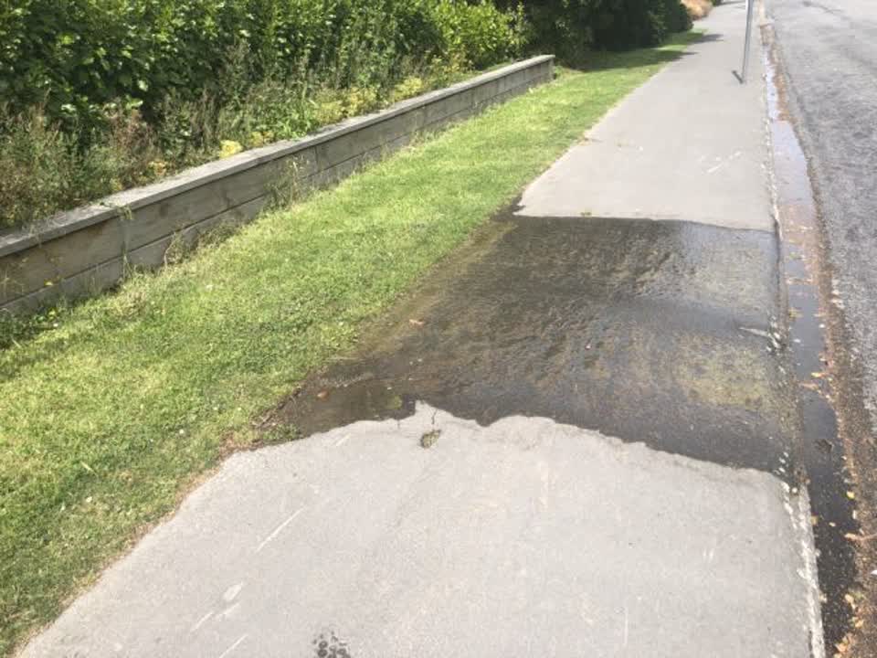 The photograph attached to this water supply report