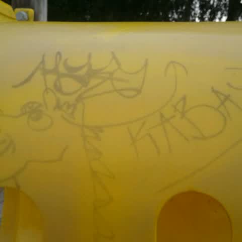 Graffiti, a report photo