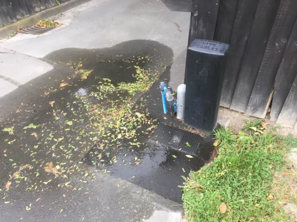 The photograph attached to this water supply report