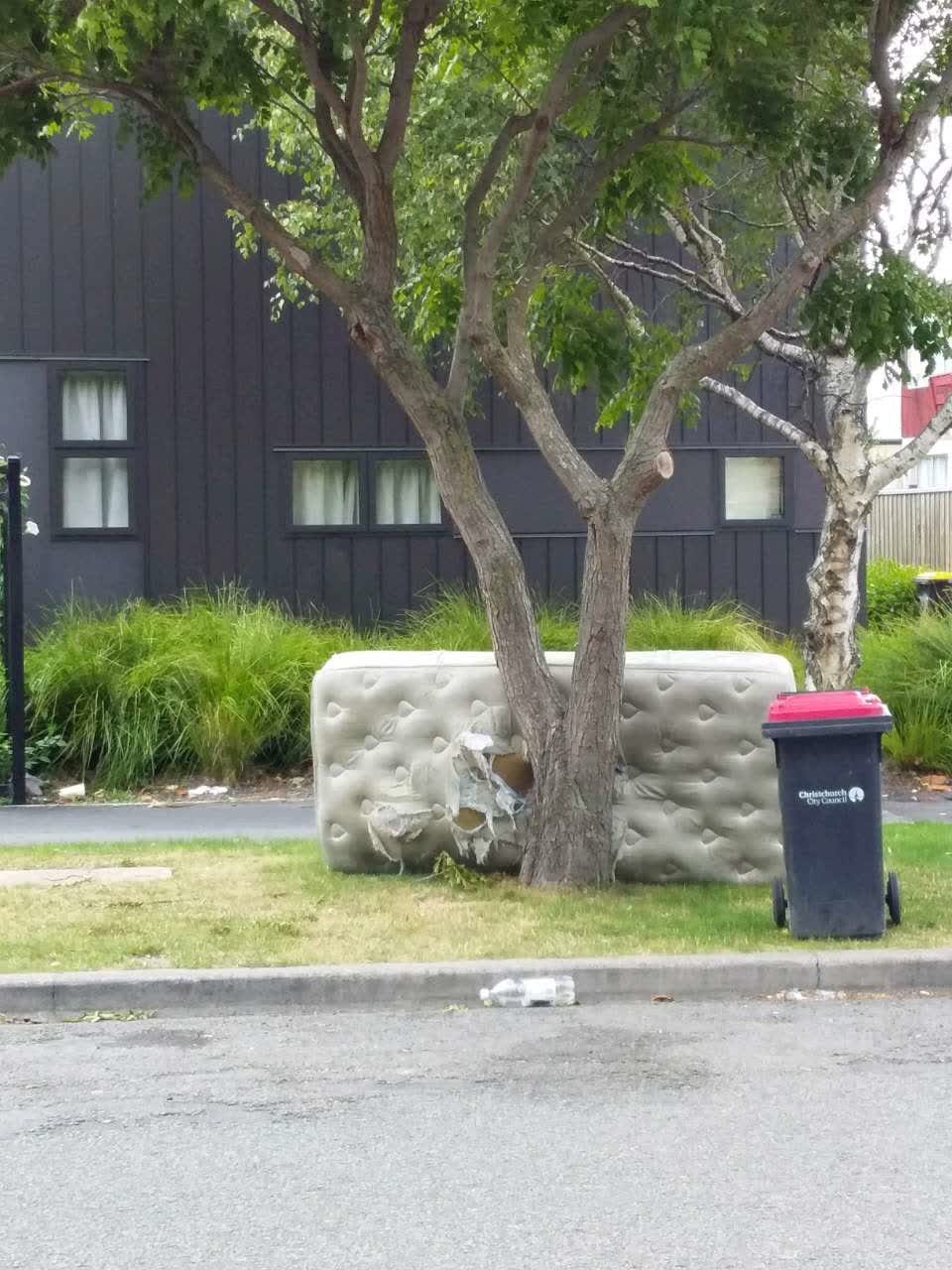 The photograph attached to this rubbish/recycling report