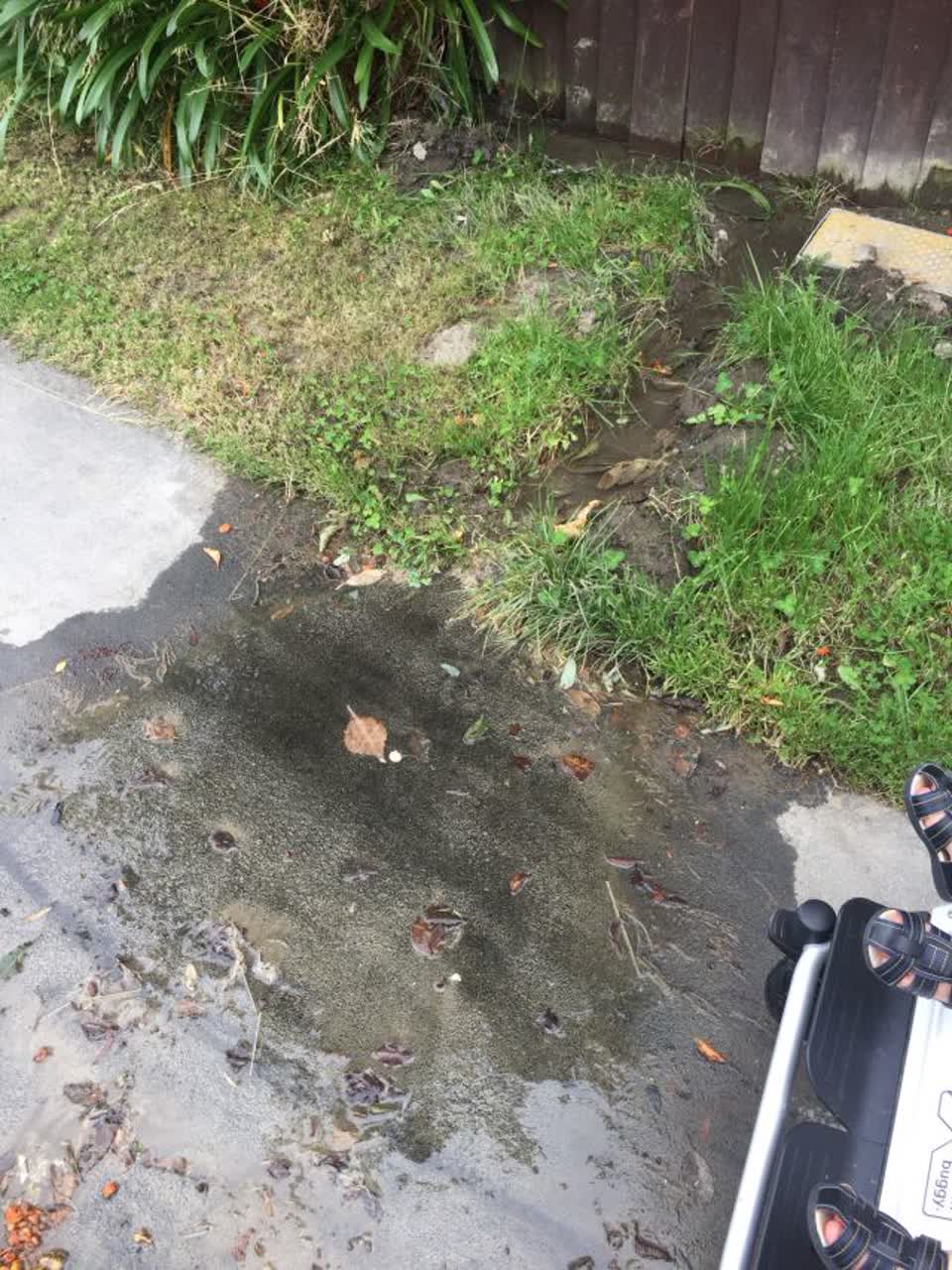 The photograph attached to this wastewater/stormwater report