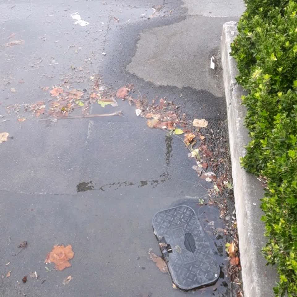 The photograph attached to this flooding report
