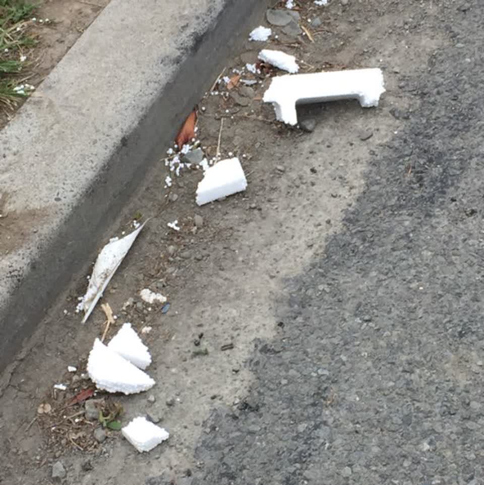 The photograph attached to this roading/streets report