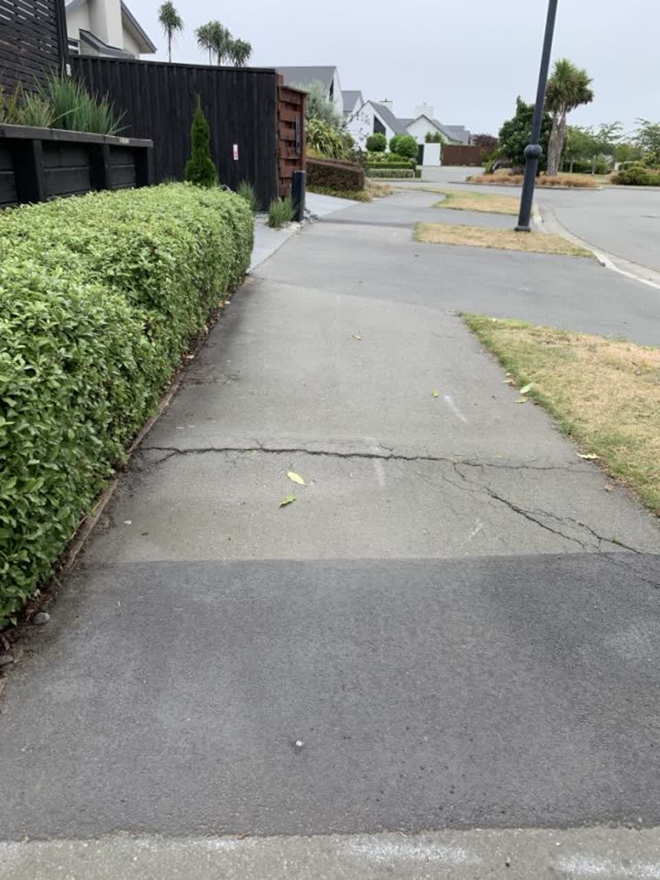 The photograph attached to this roading/streets report