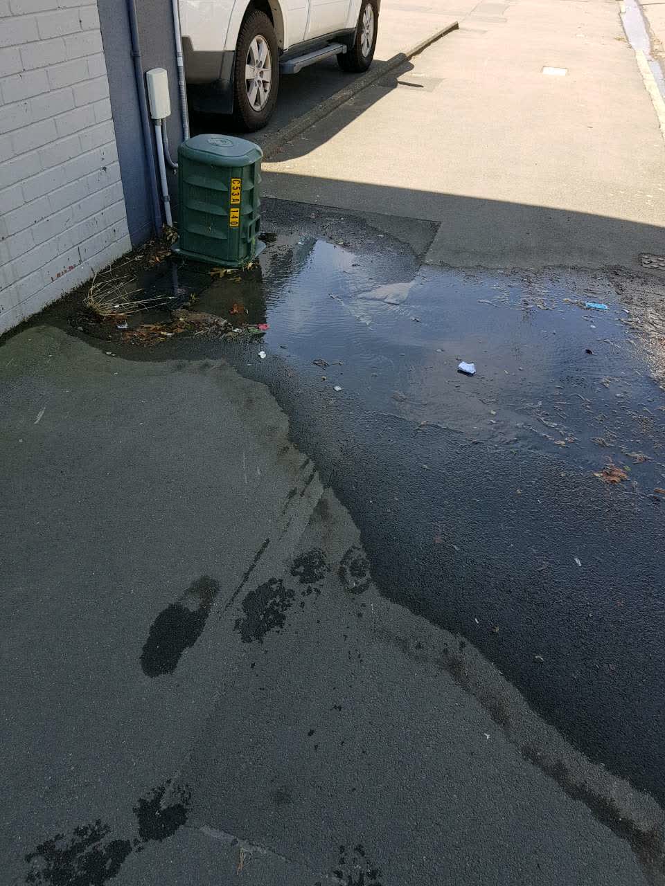 The photograph attached to this water supply report
