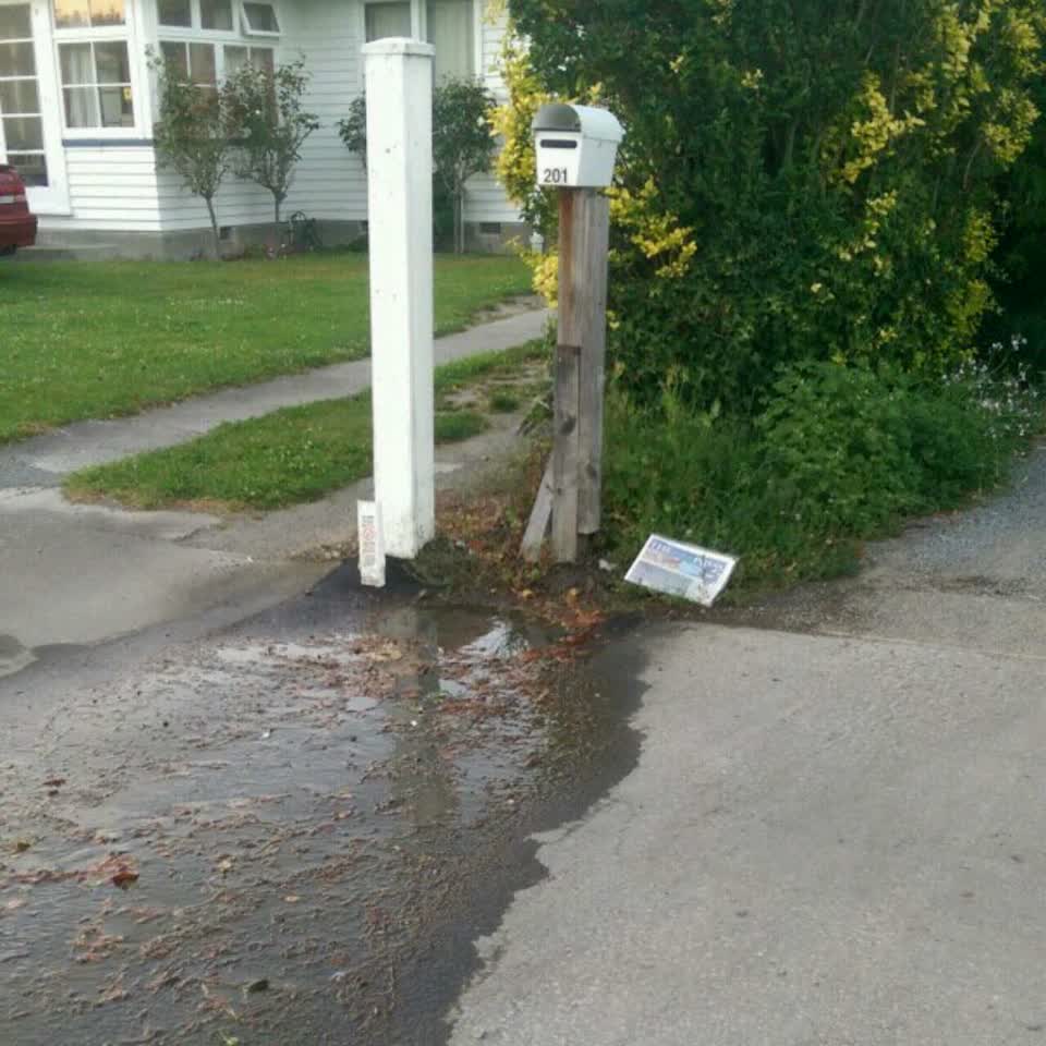 The photograph attached to this water supply report