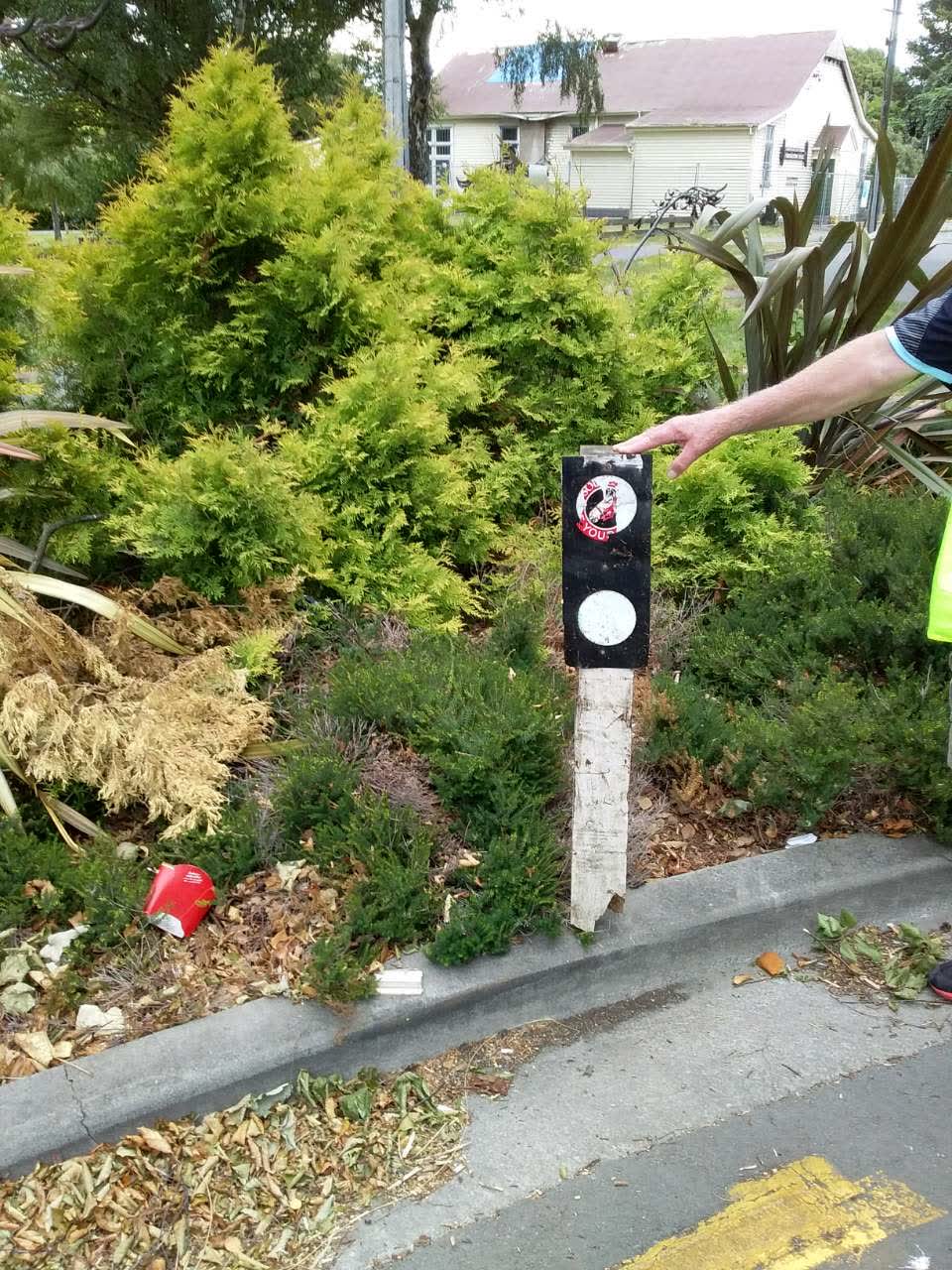 The photograph attached to this roading/streets report