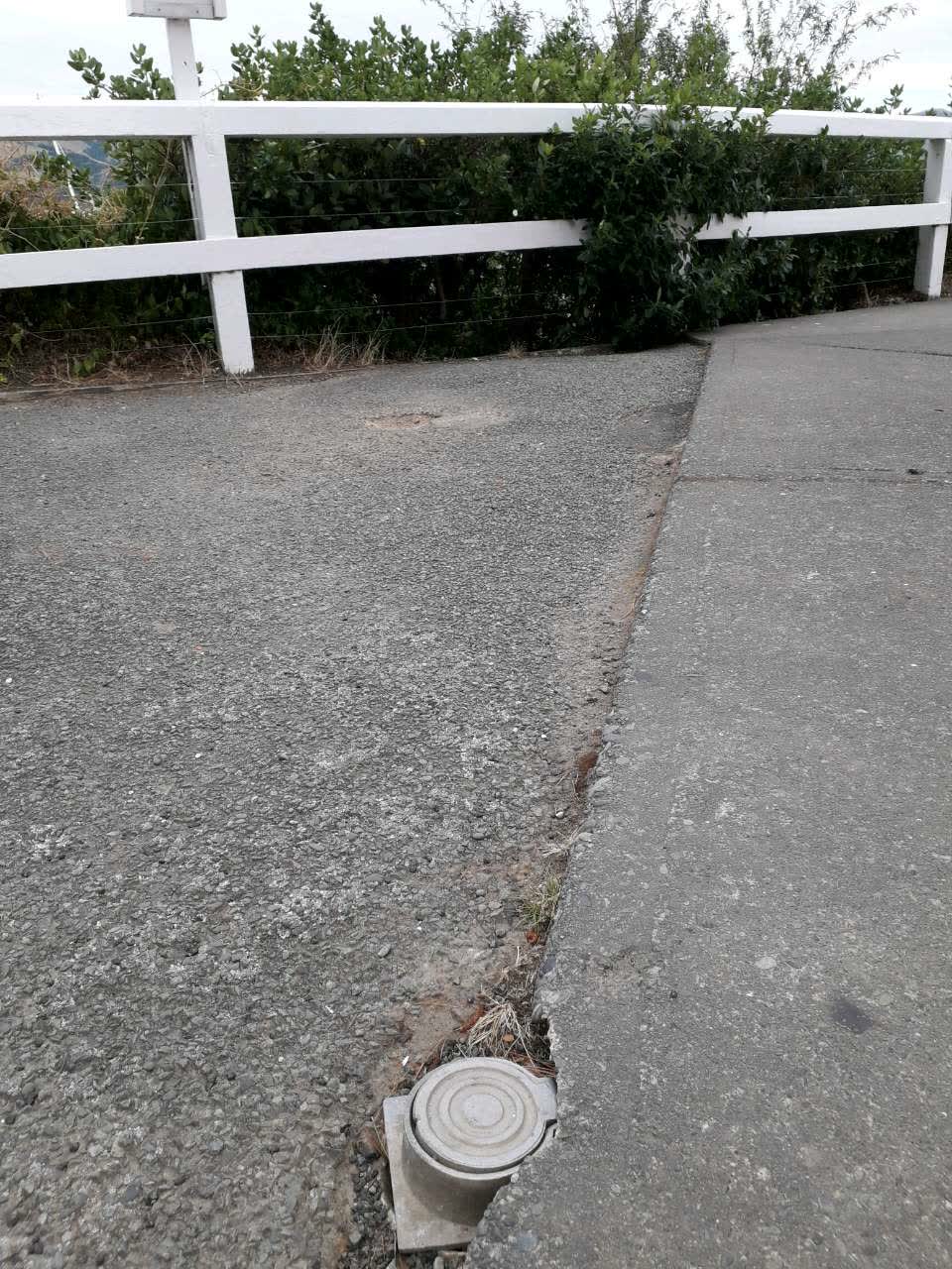The photograph attached to this roading/streets report