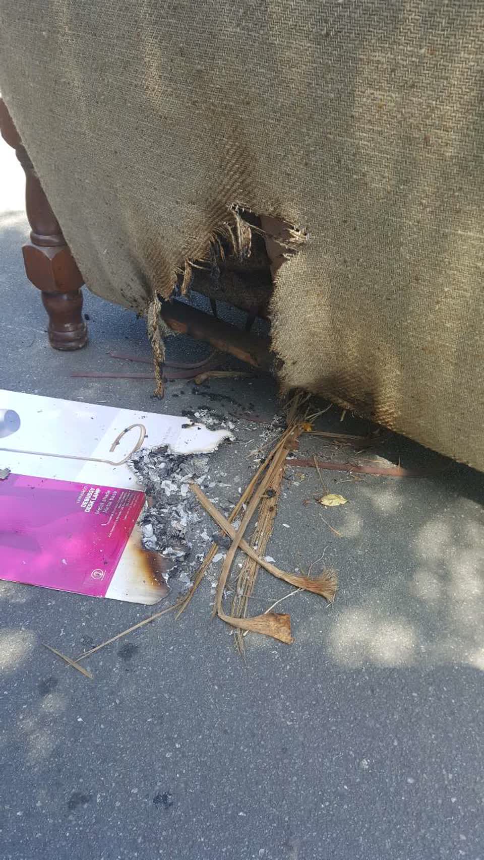The photograph attached to this roading/streets report