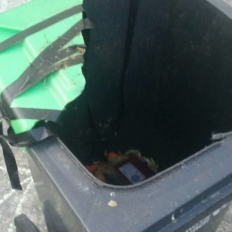 The photograph attached to this rubbish/recycling report