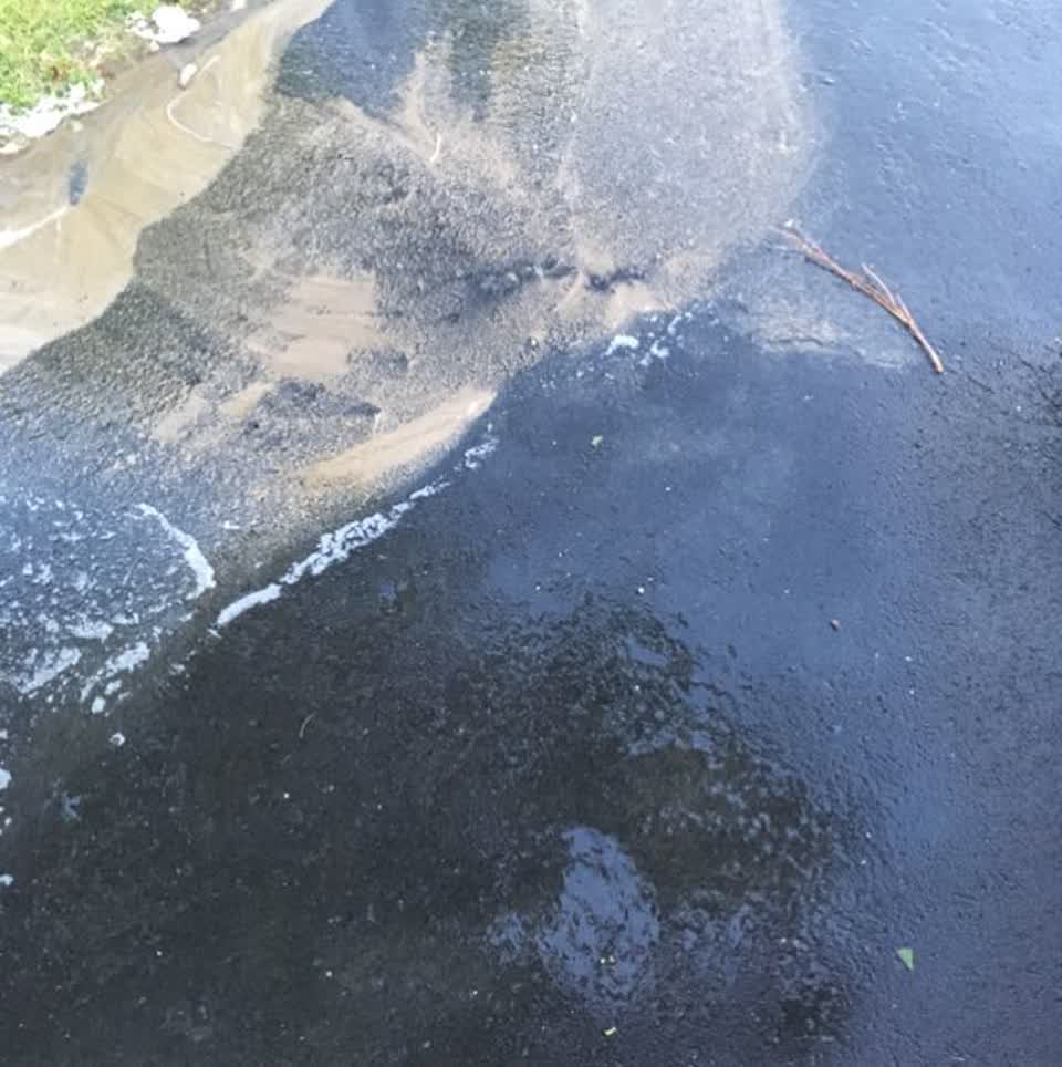 The photograph attached to this water supply report