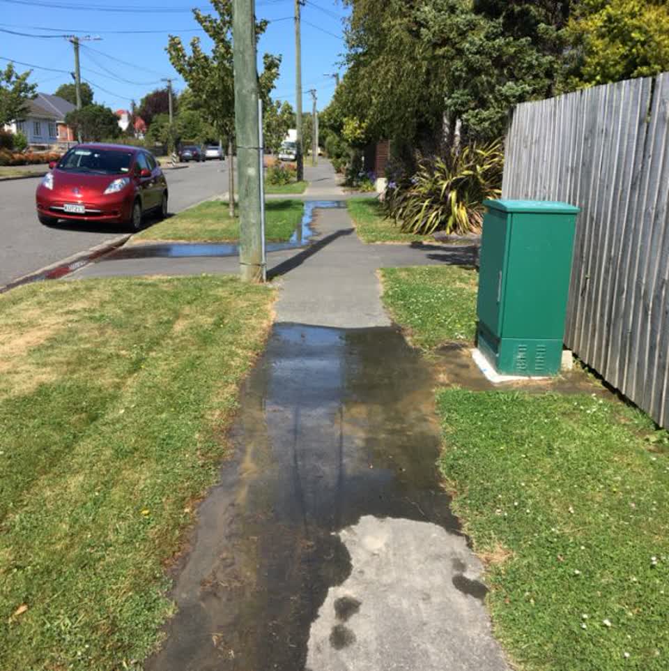 The photograph attached to this flooding report