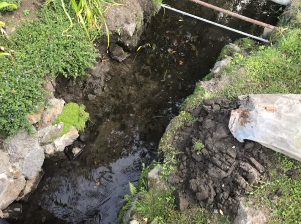 The photograph attached to this wastewater/stormwater report