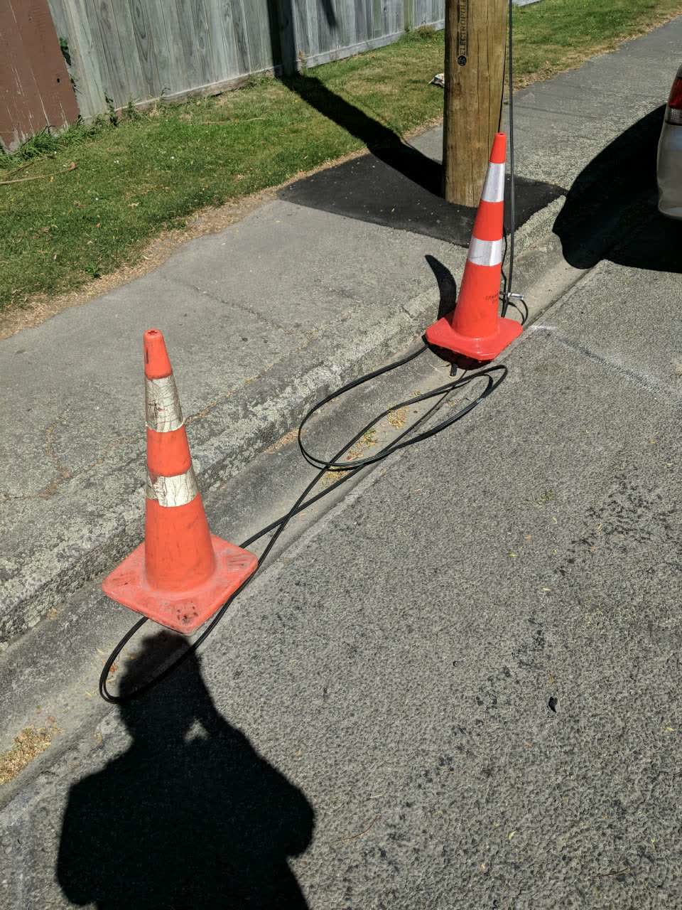 The photograph attached to this roading/streets report
