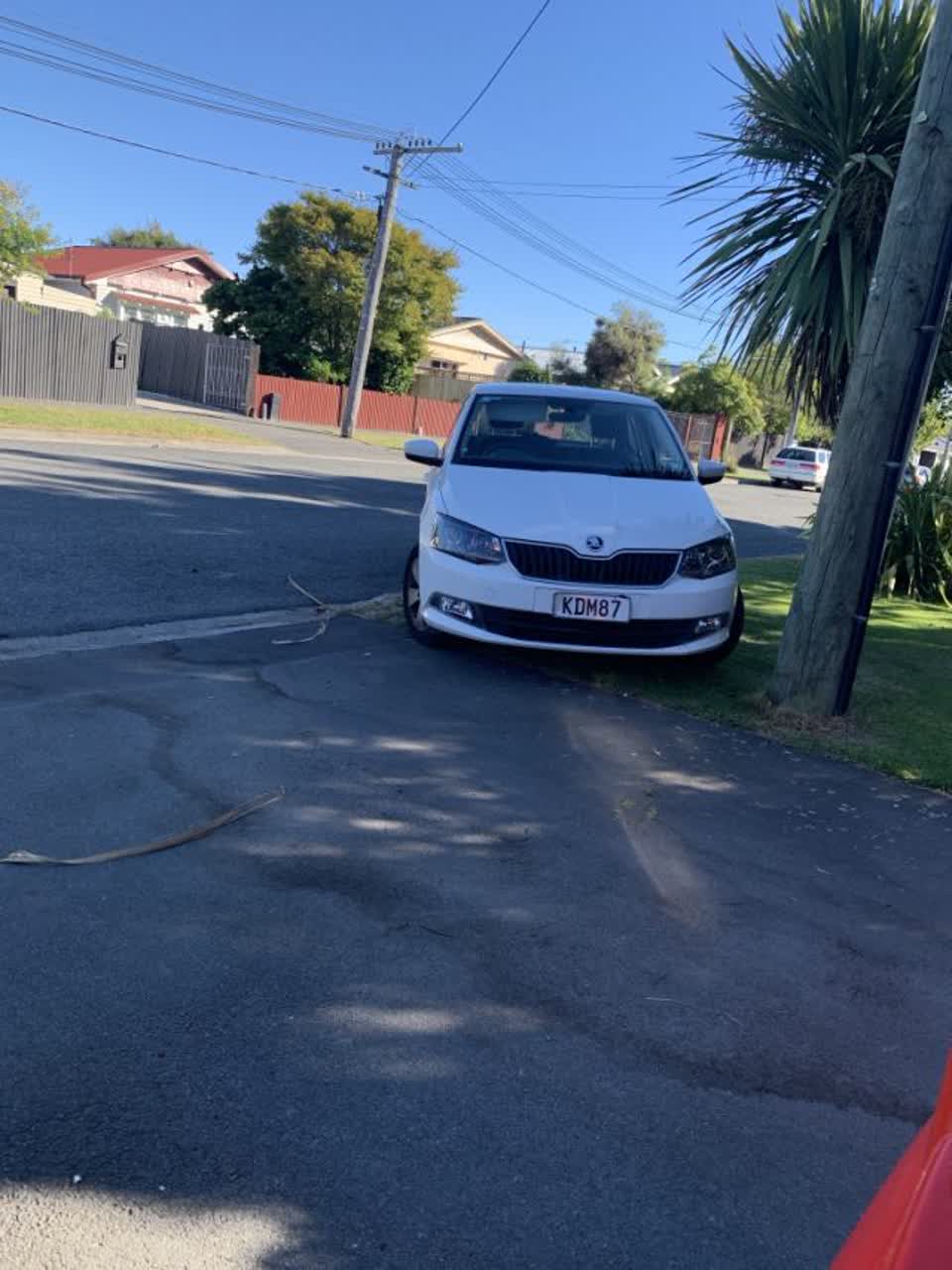 The photograph attached to this roading/streets report