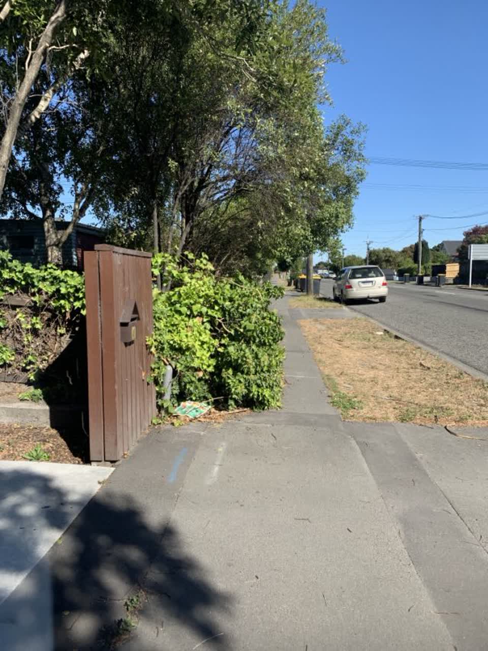The photograph attached to this roading/streets report