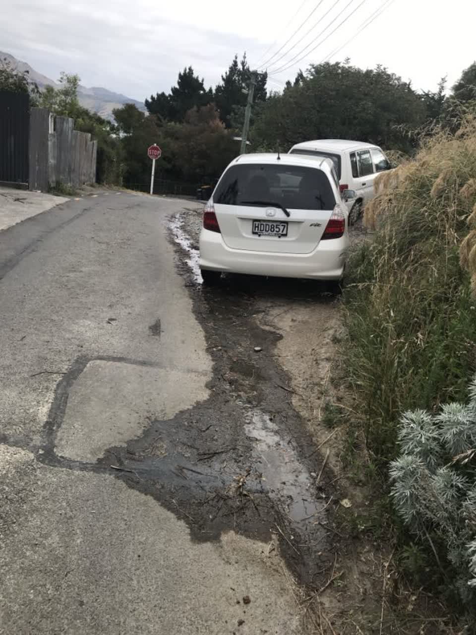 The photograph attached to this water supply report
