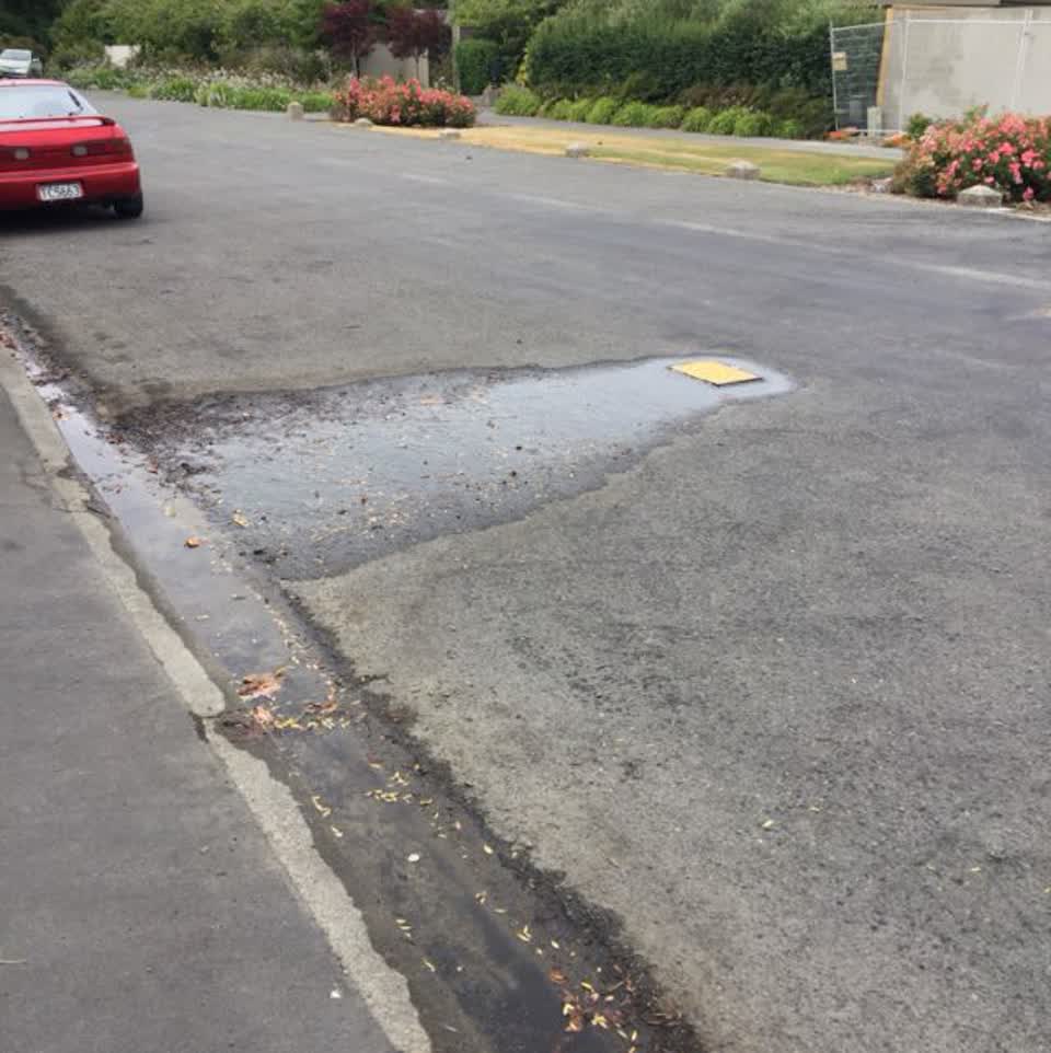 The photograph attached to this flooding report