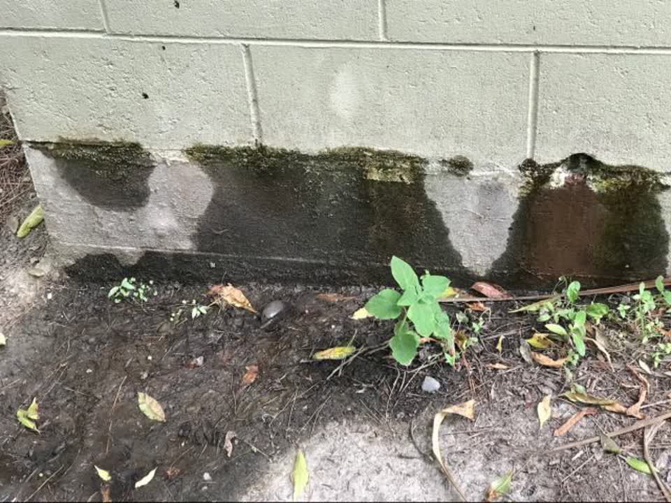 The photograph attached to this wastewater/stormwater report