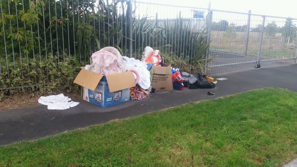 The photograph attached to this rubbish/recycling report
