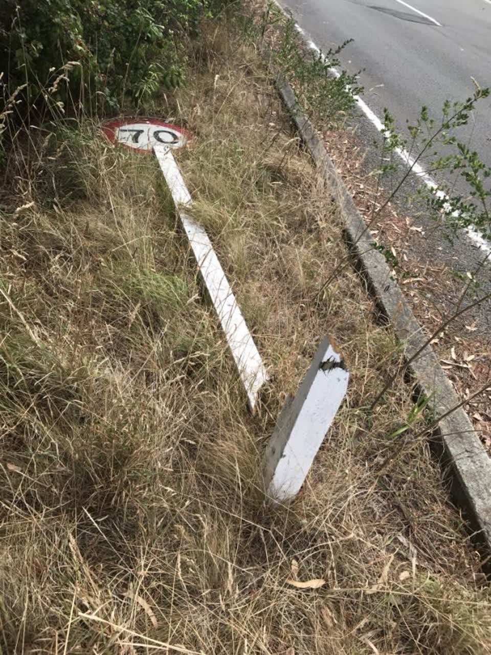 The photograph attached to this roading/streets report
