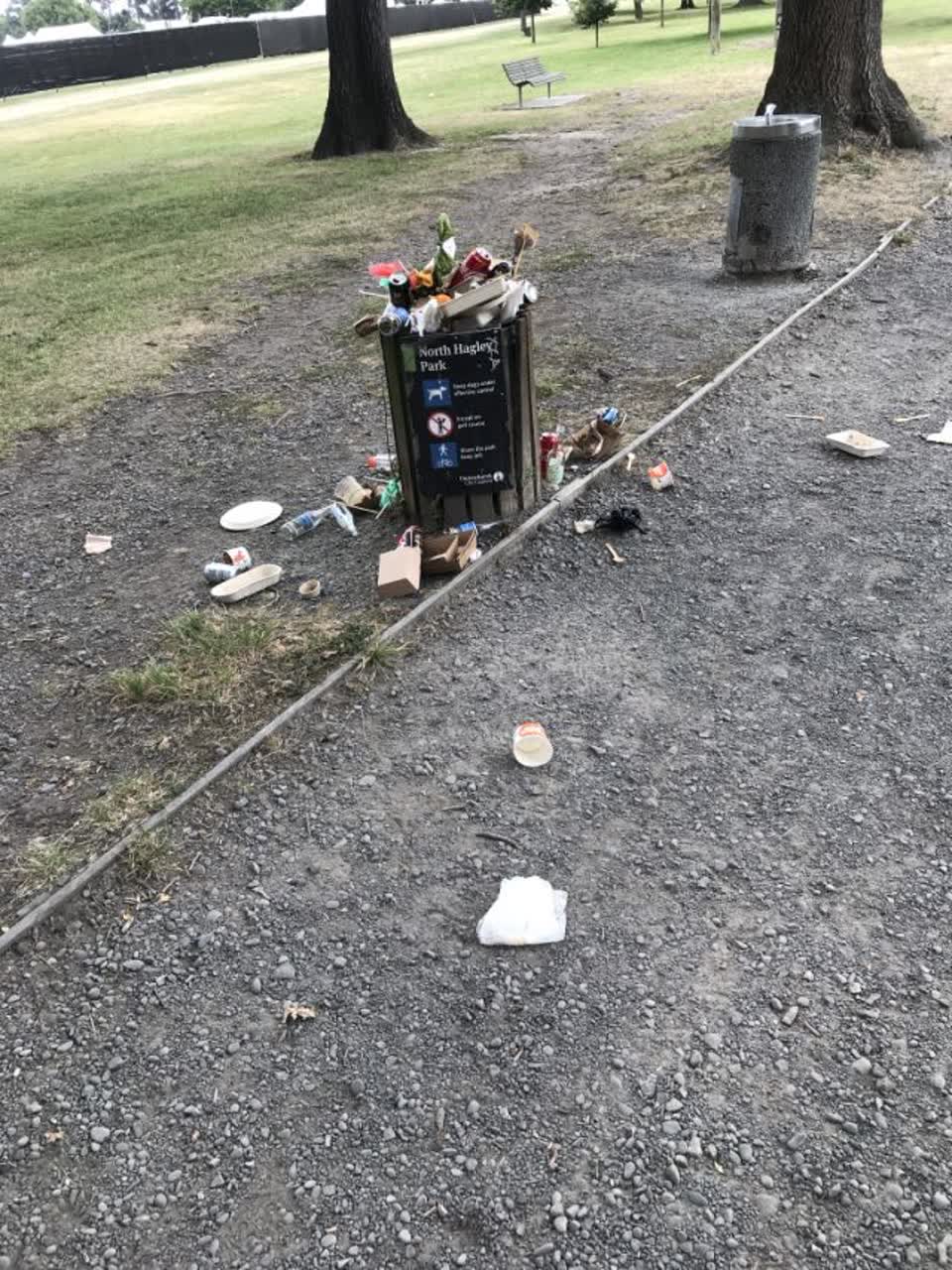 The photograph attached to this rubbish/recycling report
