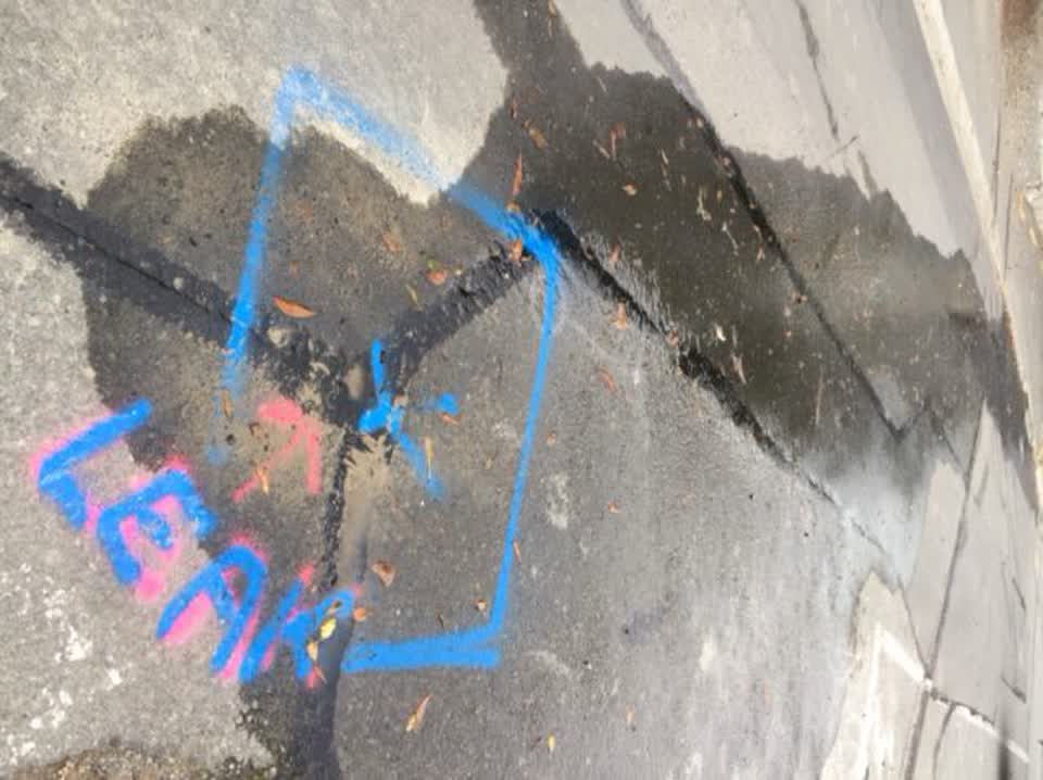 The photograph attached to this wastewater/stormwater report