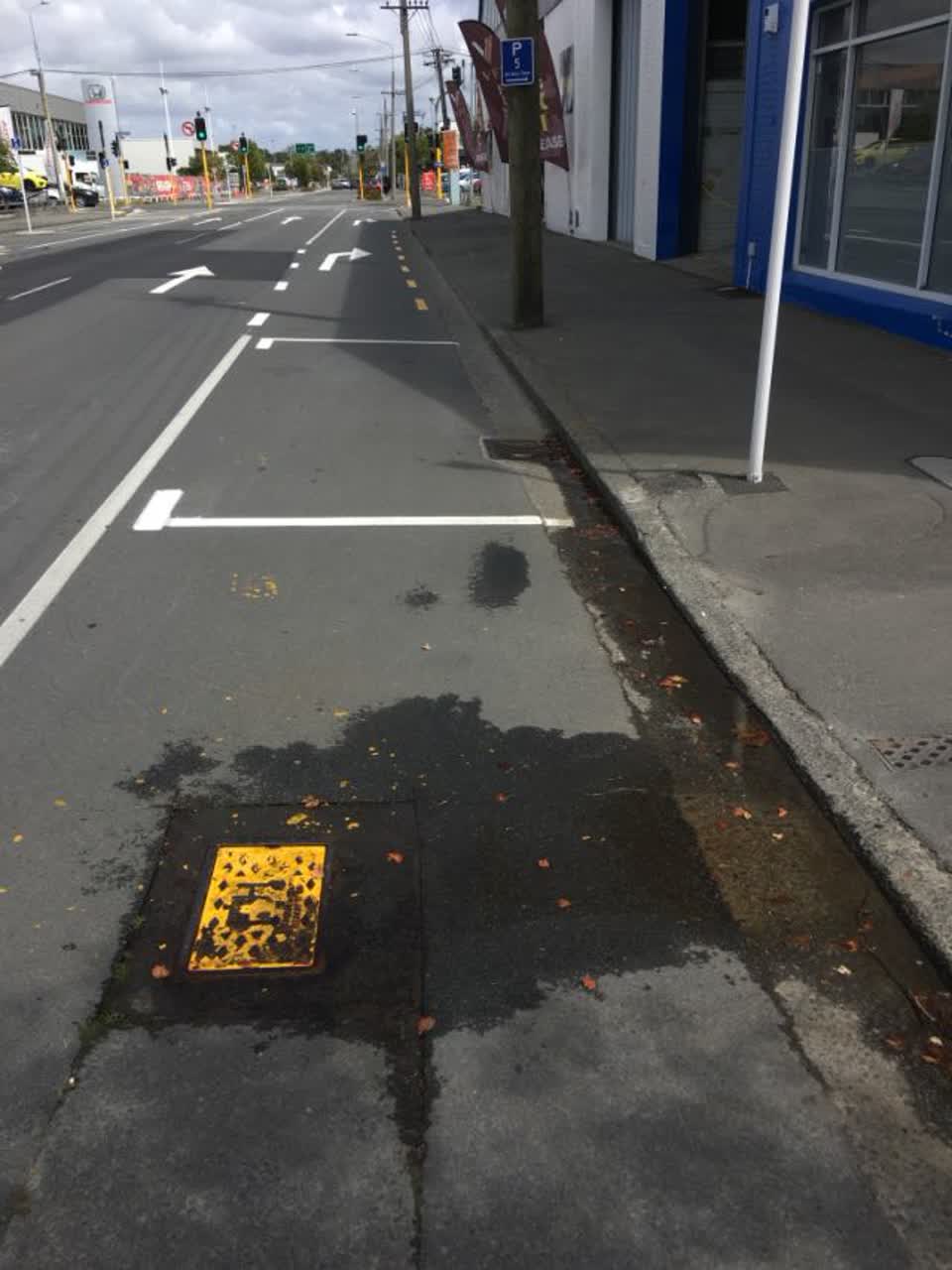 The photograph attached to this roading/streets report