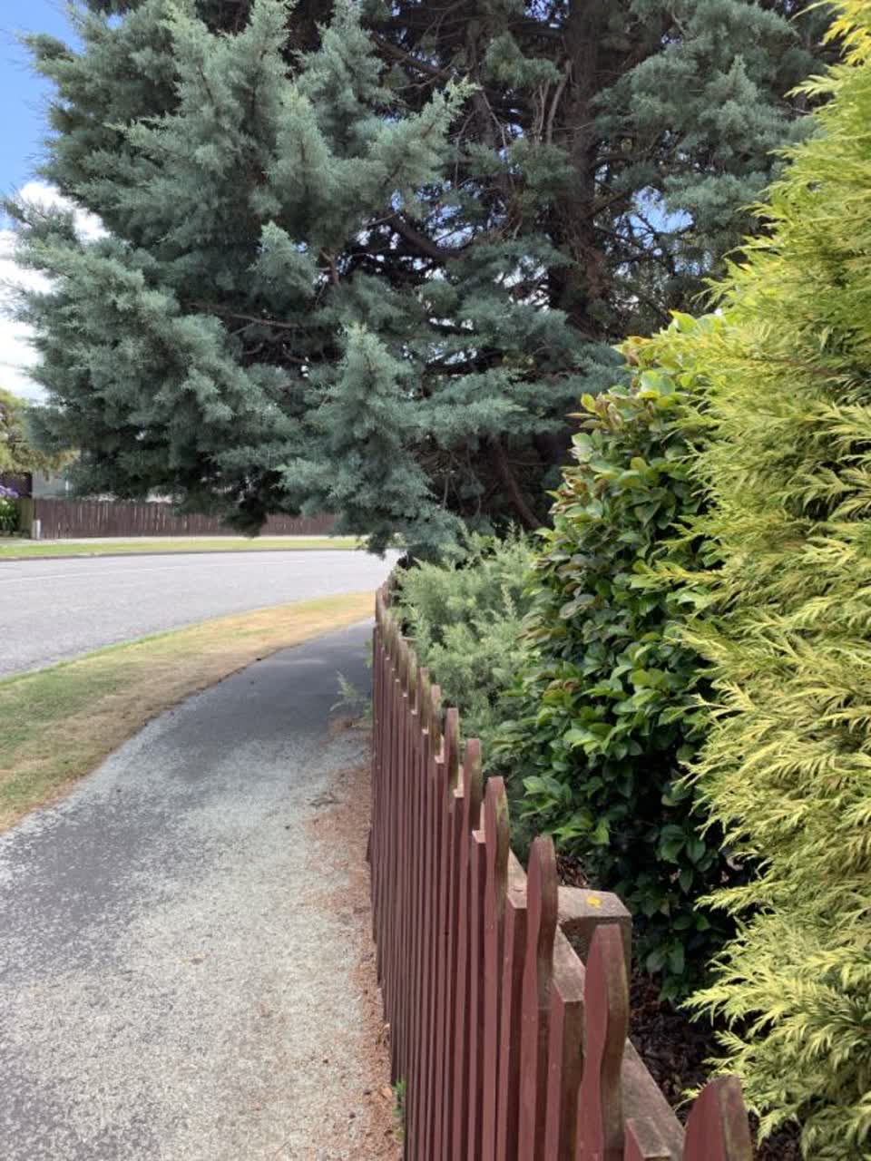The photograph attached to this roading/streets report