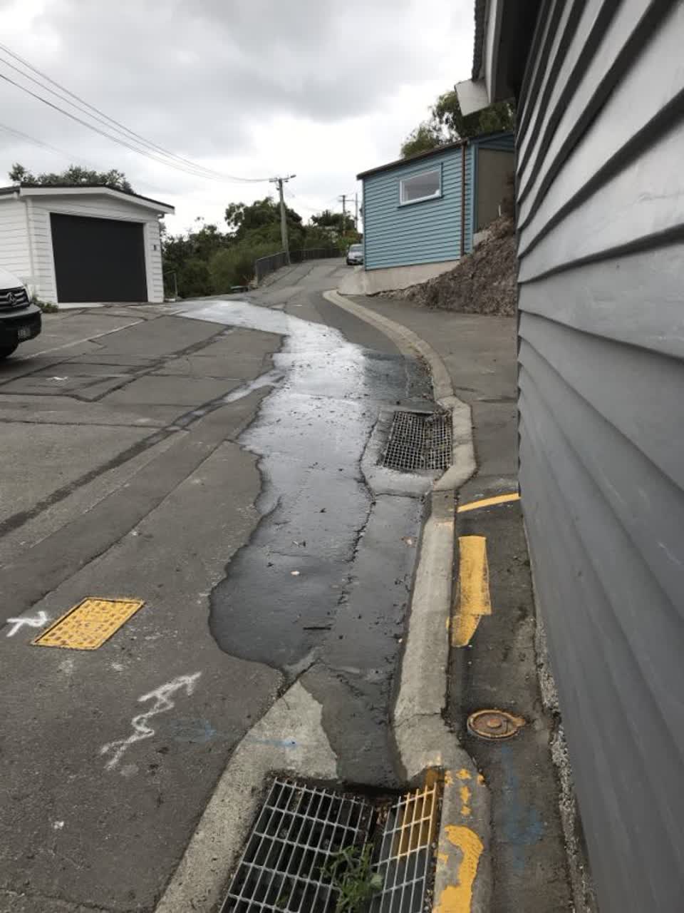 The photograph attached to this flooding report