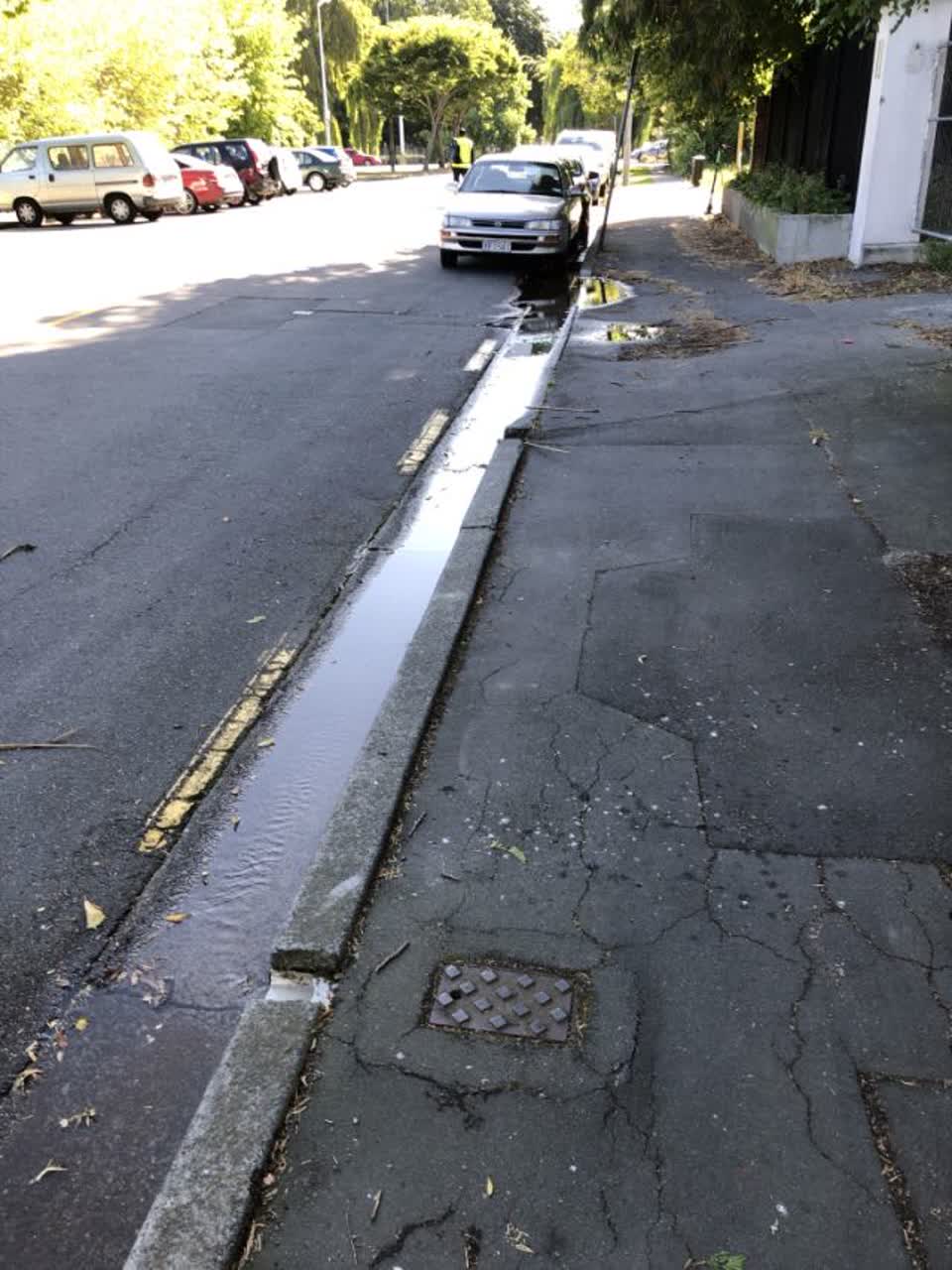 The photograph attached to this wastewater/stormwater report