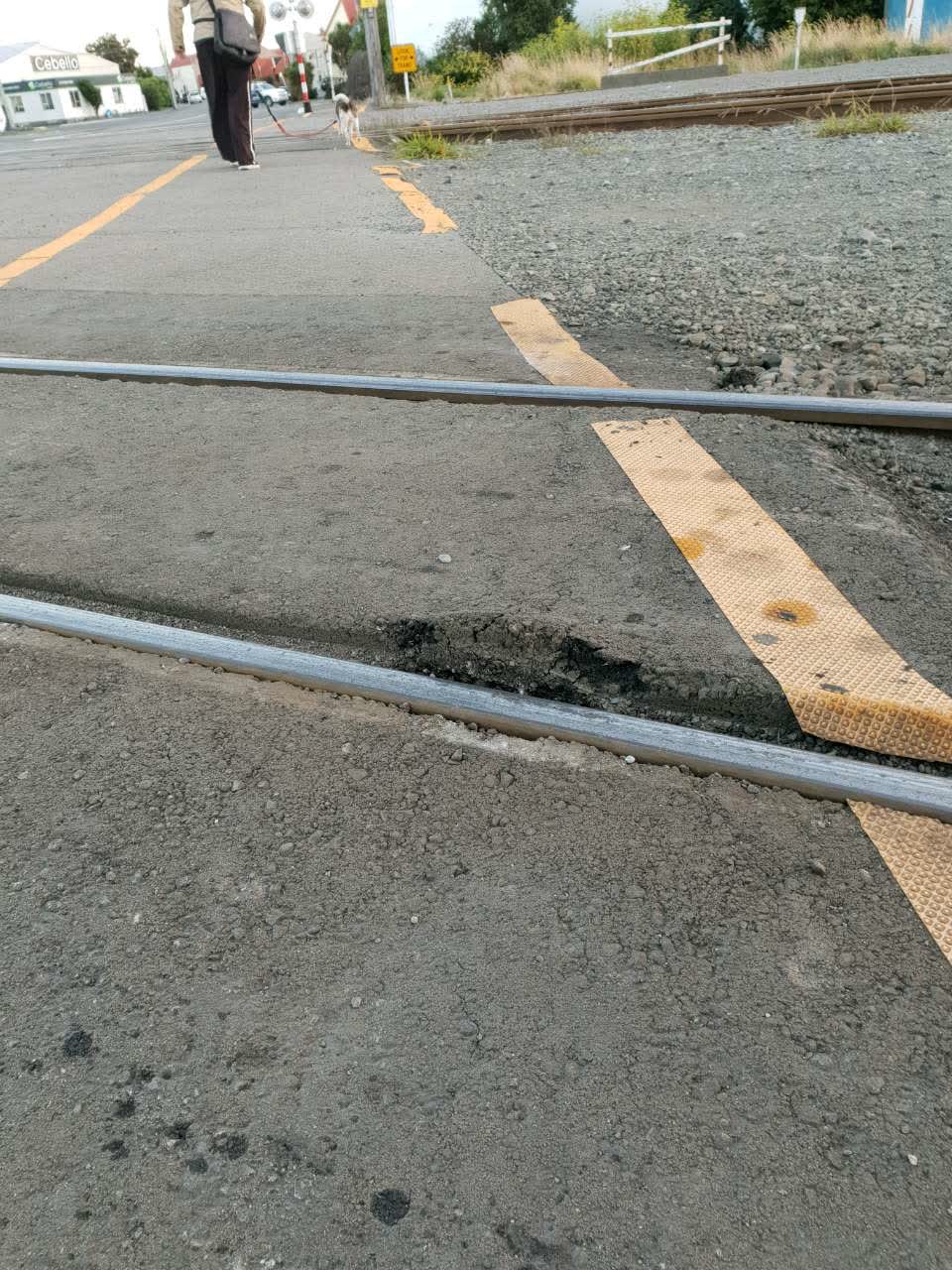 The photograph attached to this roading/streets report
