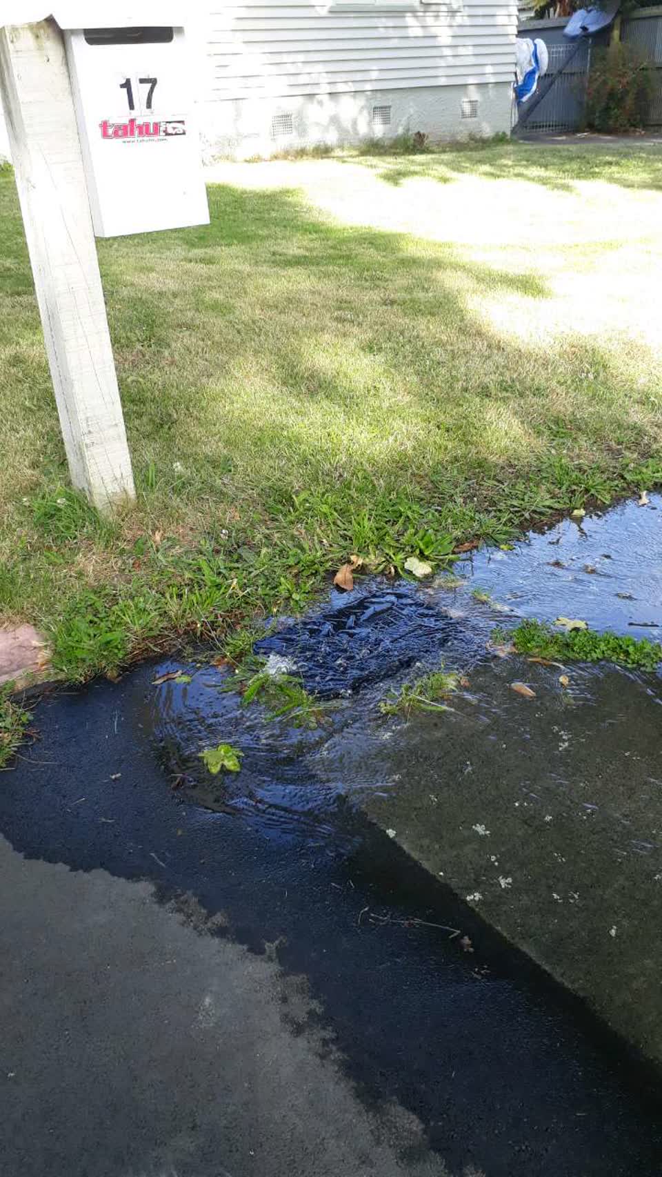 The photograph attached to this water supply report