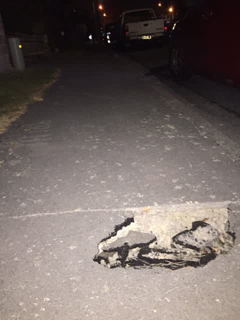 Roading/Streets, a report photo