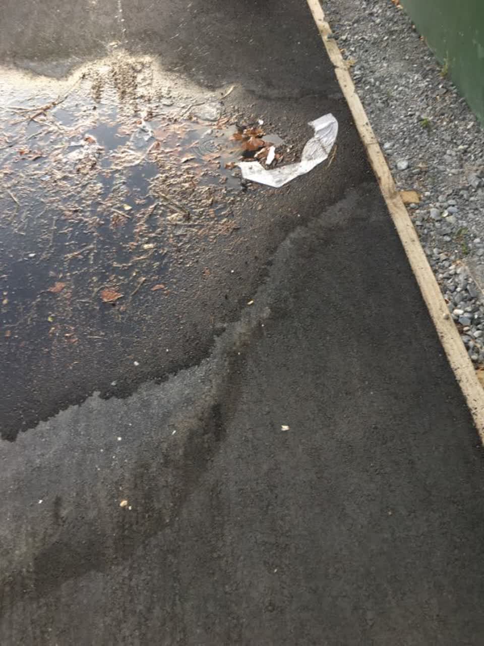 The photograph attached to this roading/streets report