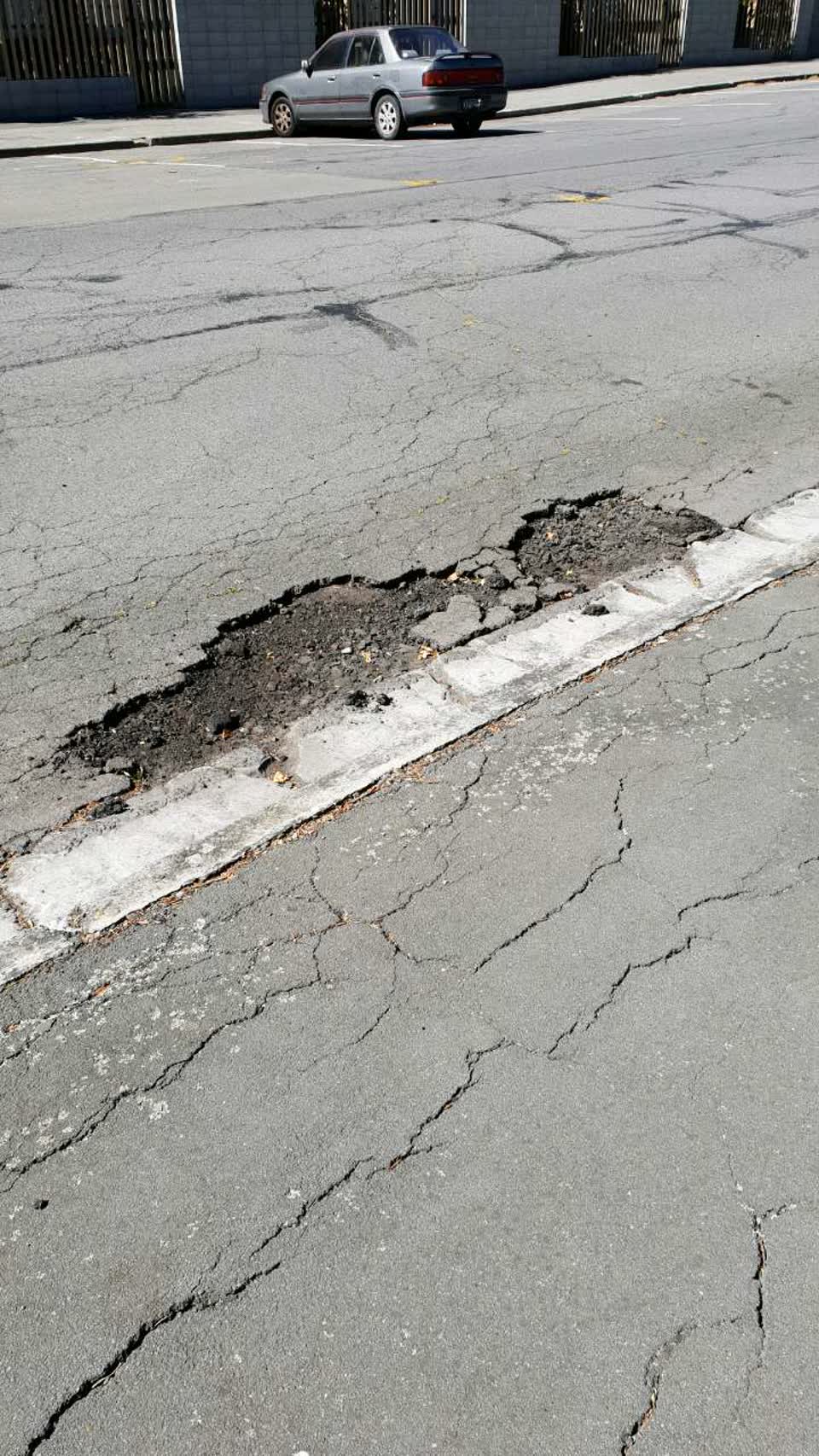The photograph attached to this roading/streets report