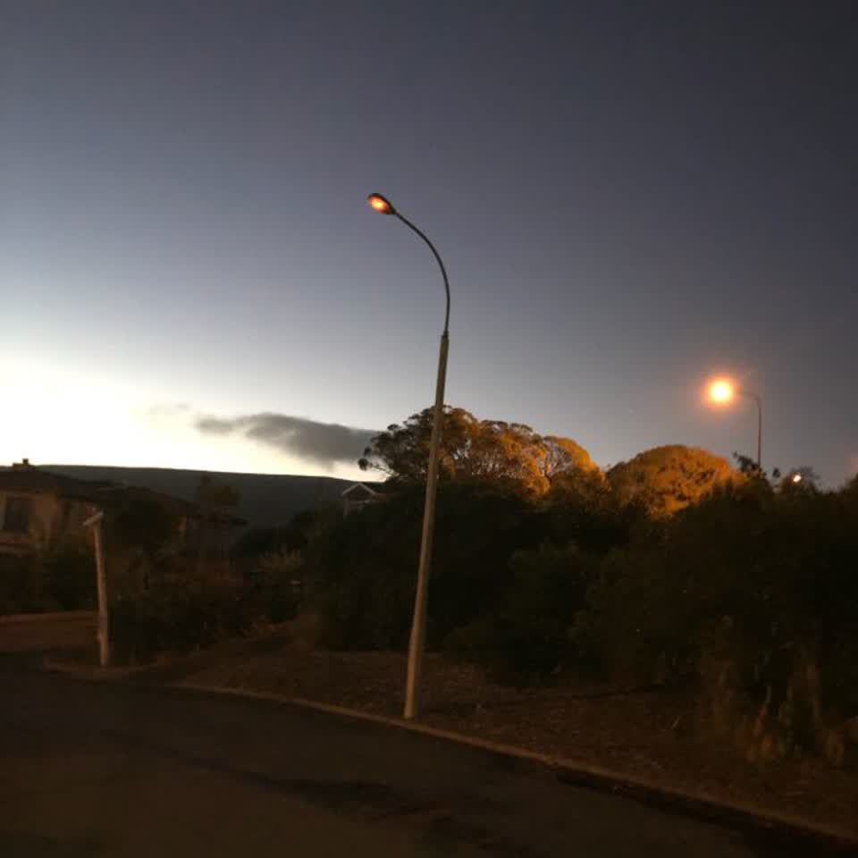 The photograph attached to this roading/streets report