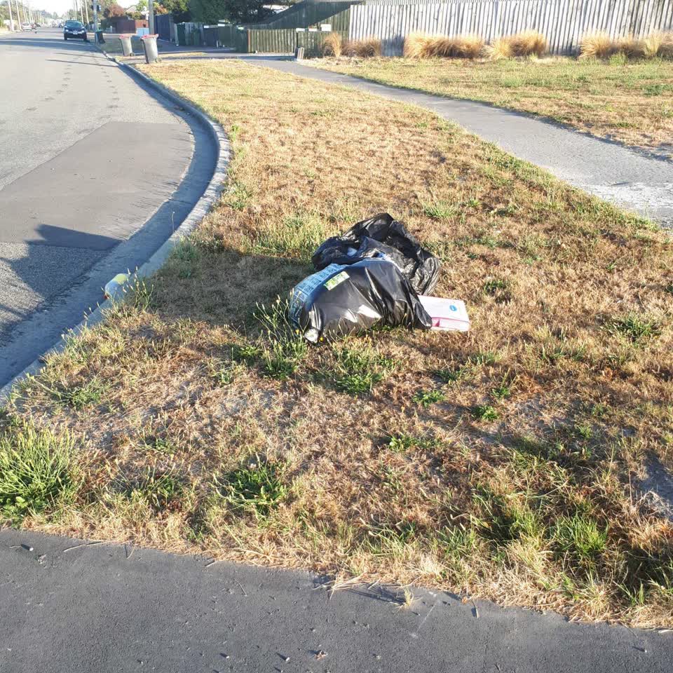 The photograph attached to this rubbish/recycling report