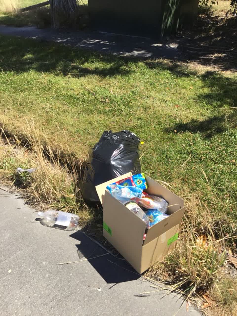 The photograph attached to this rubbish/recycling report