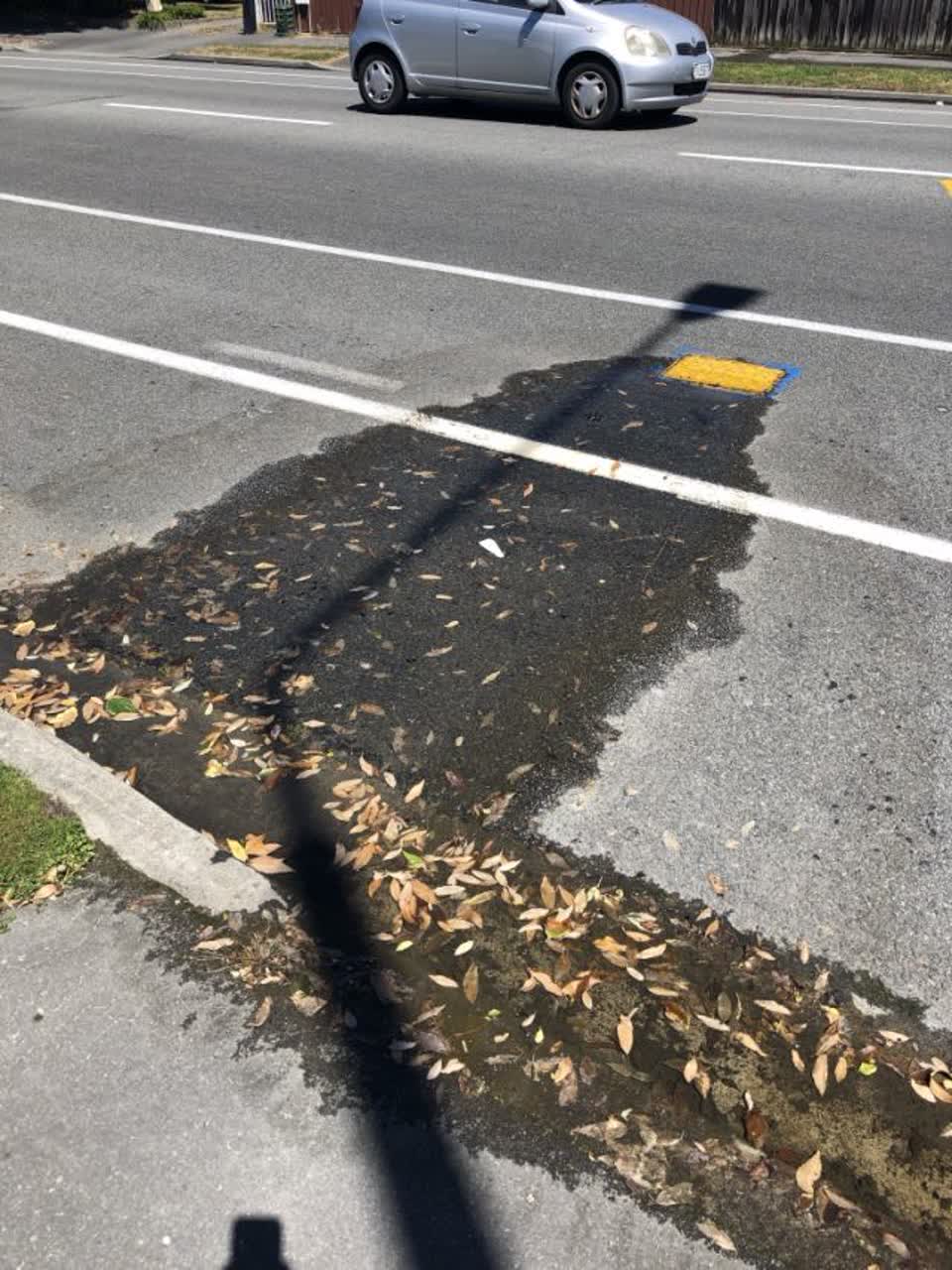 The photograph attached to this flooding report